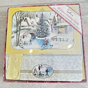 Vintage Expressions By Hallmark 30 Deluxe Holiday Christmas Cards New In Box